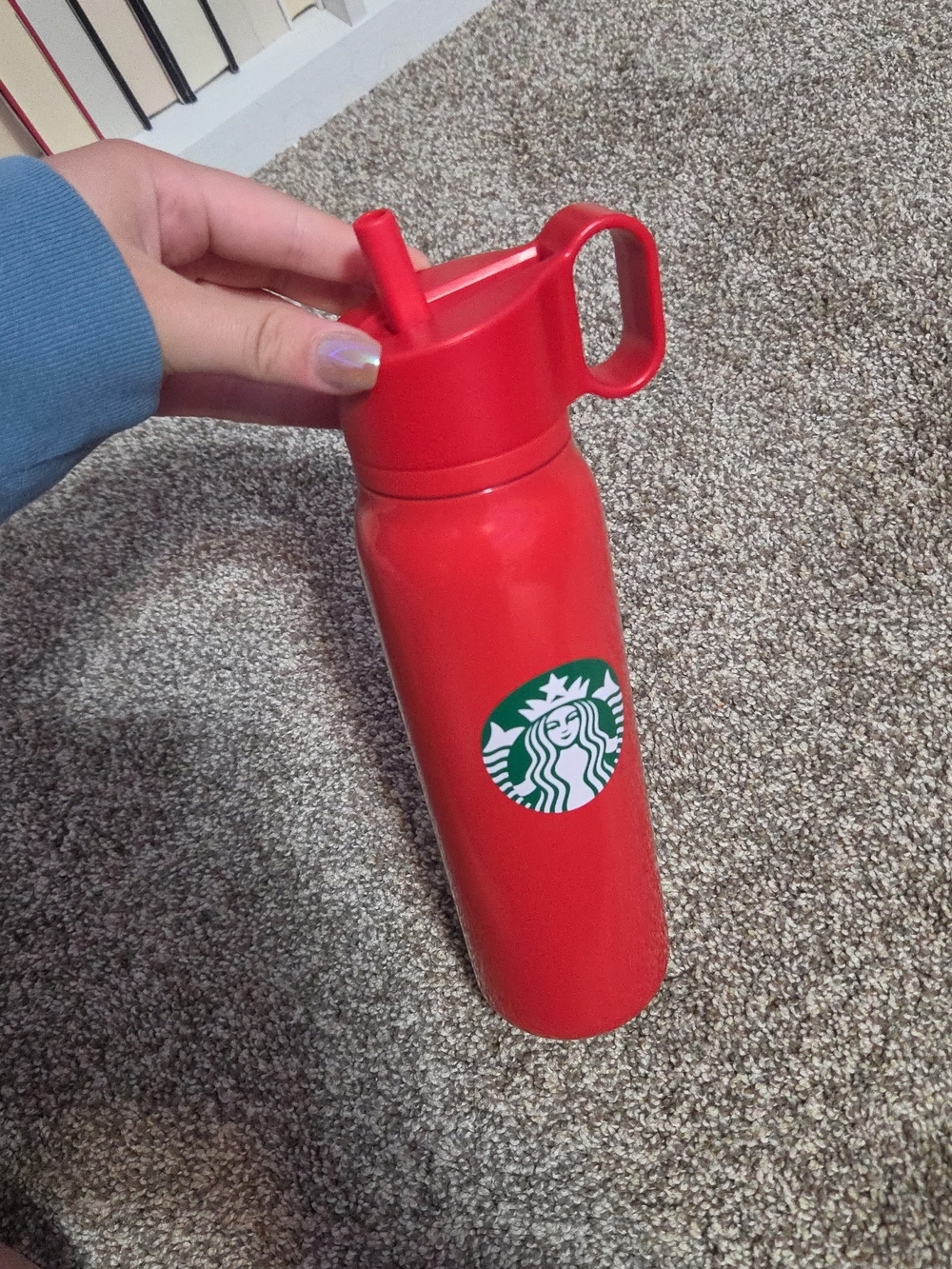 Starbucks Red Tumbler with Green Siren Logo